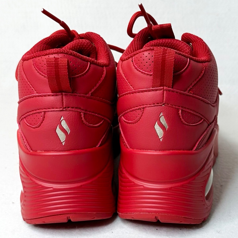 NEW Red Skechers Women's Uno Hi Size 7 Sneaker Tennis Athletic Walking - Picture 11 of 14
